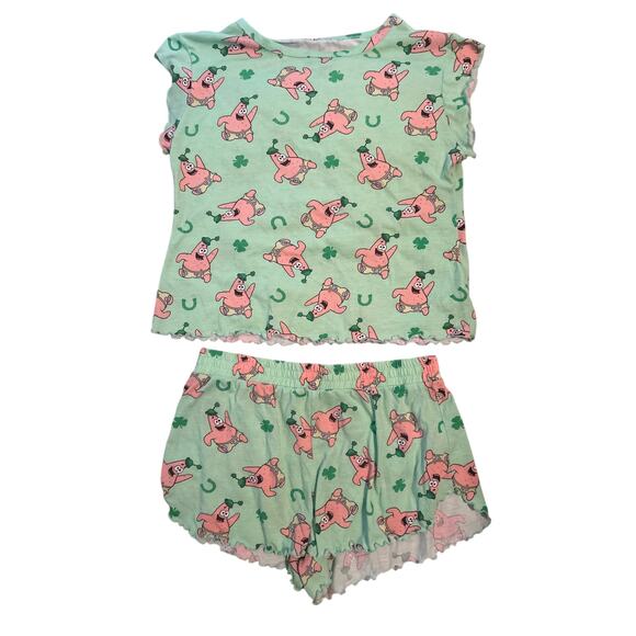 GUC Spongebob Squarepants Women's Summer Pajamas 2 Piece Size M (8-10) - Picture 1 of 6